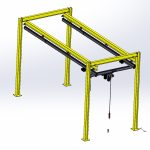 Large underslung crane